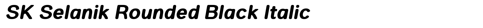 SK Selanik Rounded Black Italic image